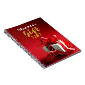 Gepersonaliseerde Gift List Book Notitieboek (Rechterzijde)
