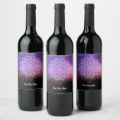 Gepersonaliseerde Gift Mandala Wijn Etiket (Flessen)