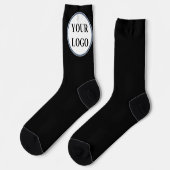 Gepersonaliseerde Gift Typografie Patroon Bruiloft Sokken (Links)