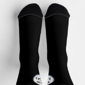 Gepersonaliseerde Gift Typografie Patroon Bruiloft Sokken (Top)