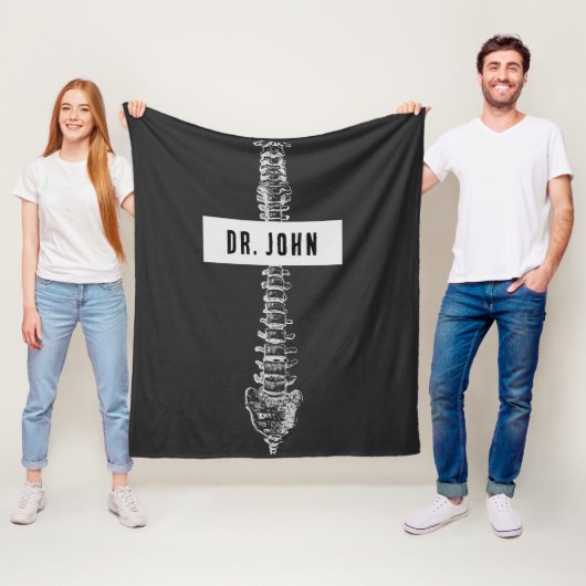 Gepersonaliseerde Gift voor Chiropractor, Spine Do Fleece Deken (In situ)