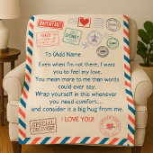 Gepersonaliseerde Gift voor Vrouw - Custom Deken G