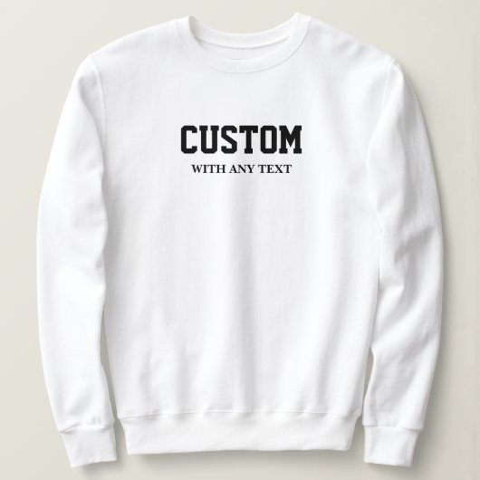 Gepersonaliseerde Gifts Custom Crewneck Matching F Trui (Design voorkant)