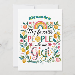 ❤️Gepersonaliseerde GIGI Gifts Moederdag Verjaarda Kaart