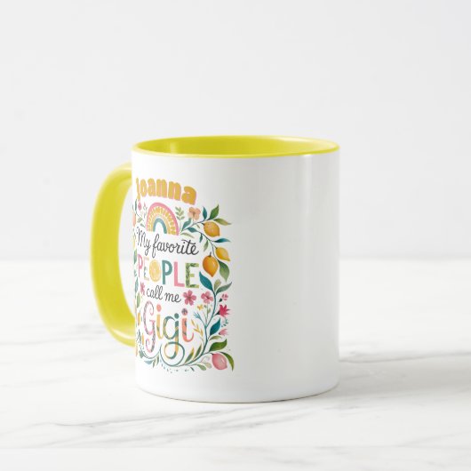 Gepersonaliseerde GIGI Moederdag Verjaardag Kerst Mok (Voorkant links)