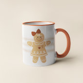Gepersonaliseerde Gingerbread Girl Mok met Monogra