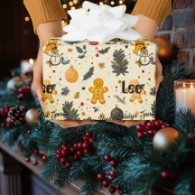 Gepersonaliseerde Gingerbread Mannen en Ornamenten