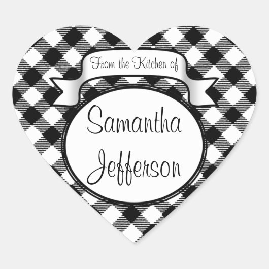 Gepersonaliseerde Gingham van The Kitchen of Label (Voorkant)