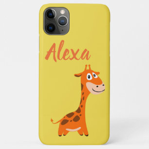 Gepersonaliseerde Giraffe iPhone 11 Pro Max Hoesje