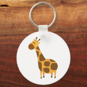 Gepersonaliseerde Giraffe Kinder Cartoon Cadeaus Sleutelhanger (Voorkant)