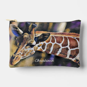 Gepersonaliseerde Giraffe Waterverf Kunst Etui