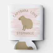 Gepersonaliseerde Girly Capybara Love Blikjeskoeler (Achterkant)