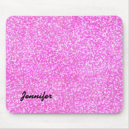 GEPERSONALISEERDE GIRLY GLITTER MET NAAM MUISMAT
