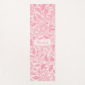 Gepersonaliseerde  Girly Pink Flowers Yogamat (Voorkant)