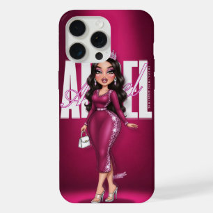 Gepersonaliseerde Glamour Queen telefoonhoesje iPhone 15 Pro Max Hoesje
