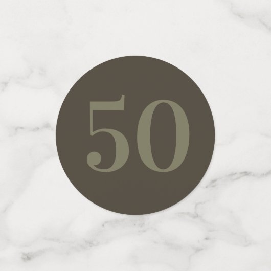 Gepersonaliseerde glamoureuze tafel confetti 50e (Kleine voorkant)