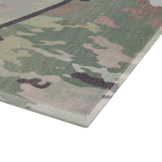 Gepersonaliseerde glazen snijden leger OCP Camo Un Snijplank (Hoek)