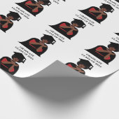 Gepersonaliseerde glimlachende vrouw Afstuderen Cadeaupapier (Hoek)