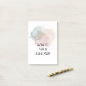 Gepersonaliseerde glutenvrije ticky post-it® notes (Op bureau)