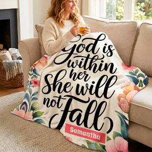 Gepersonaliseerde God is binnen haar christelijke Fleece Deken