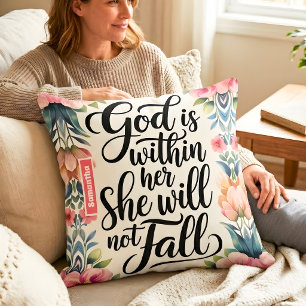Gepersonaliseerde God is binnen haar Christelijke Kussen