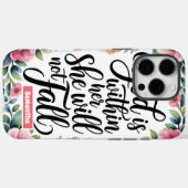 Gepersonaliseerde God is binnenin haar Christelijk Case-Mate iPhone Case (Achterkant (horizontaal))