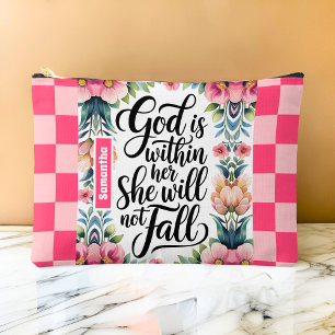 Gepersonaliseerde God is binnenin haar Christelijk Etui