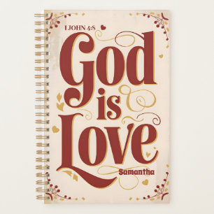 Gepersonaliseerde God is liefde Christelijk Planner