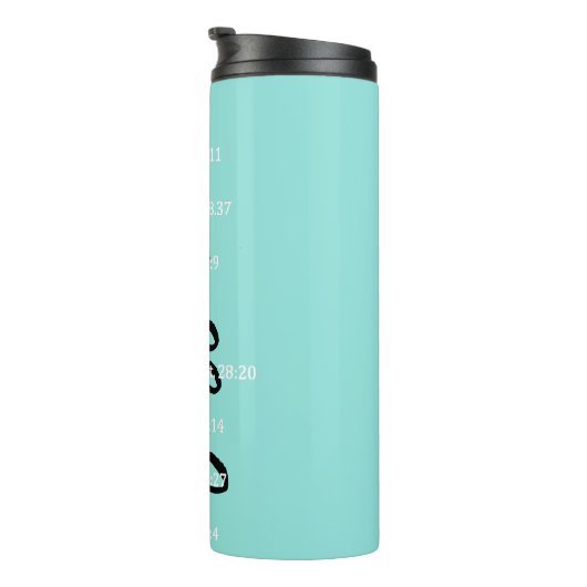 Gepersonaliseerde God zegt dat je bent, Schriften Thermosbeker (Geroteerd rechts)