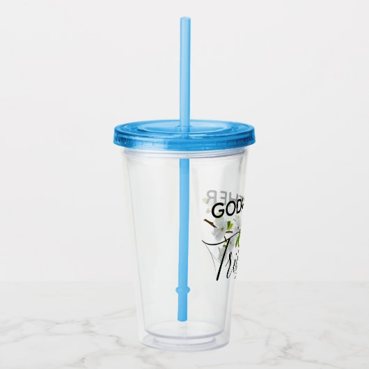 Gepersonaliseerde Godmoeder Cup Acryl Drinkbeker (Rechts)