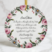 Gepersonaliseerde Godmother doop Dank u Ornament