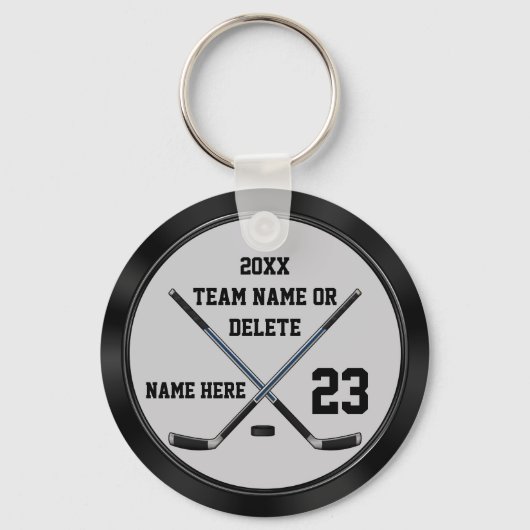 Gepersonaliseerde, goedkope hockey geschenken. Hoc Sleutelhanger (Achterkant)