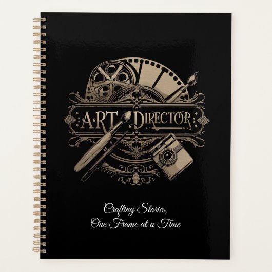 Gepersonaliseerde Gold Art Director Planner (Voorkant)