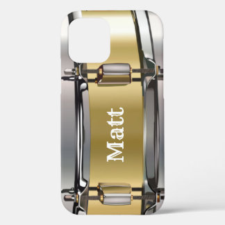 Gepersonaliseerde Gold Snare Drum iPhone 12 Pro Hoesje