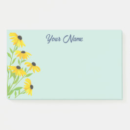 Gepersonaliseerde Golden Black Eyed Susan bloemen Post-it® Notes