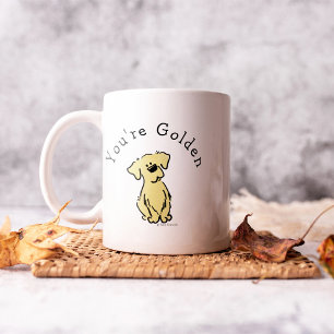 Gepersonaliseerde Golden Retriever Puppy Eenvoudig Koffiemok