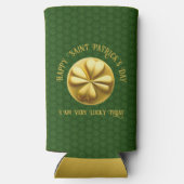 Gepersonaliseerde Golden Shamrock St. Patrick's Da (Achterkant)