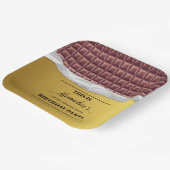 Gepersonaliseerde Golden Ticket Chocolade Bar Part Papieren Bordje (Gebogen)
