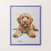 Gepersonaliseerde Goldendoodle Jigsaw Puzzle Legpuzzel (Verticaal)