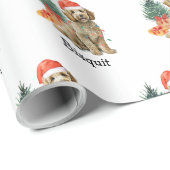 Gepersonaliseerde Goldendoodle Wrapping Papier Cad (Rol Hoek)