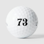 Gepersonaliseerde Golf - Aangepast nummer Lucky Ca Golfballen (Voorkant)
