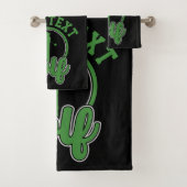 Gepersonaliseerde Golf ADD NAAM Retro Pro Golfer S Bad Handdoek (Insitu)