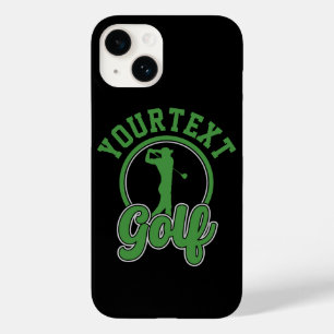 Gepersonaliseerde Golf ADD NAAM Retro Pro Golfer S Case-Mate iPhone 14 Hoesje