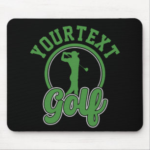 Gepersonaliseerde Golf ADD NAAM Retro Pro Golfer S Muismat