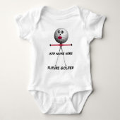 Gepersonaliseerde Golf Baby Cartoon Romper (Voorkant)