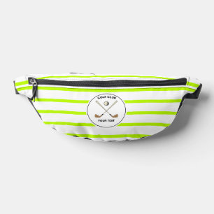 Gepersonaliseerde Golf Club Golfer Lime Groen Gest Heuptasje