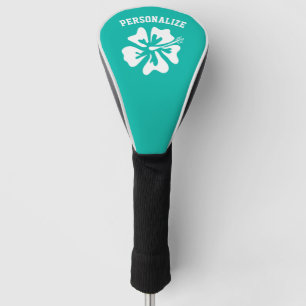 Gepersonaliseerde golf driver cover met bloem ontw