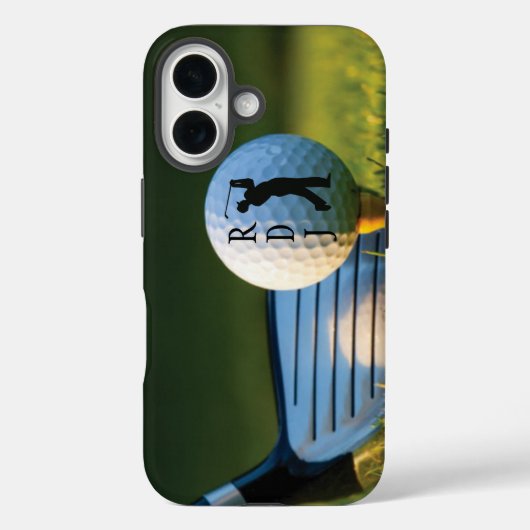 Gepersonaliseerde Golf iPhone Case (Achterkant)