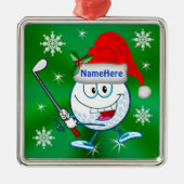 Gepersonaliseerde Golf Kerstboom Ornamenten (Voorkant)