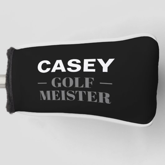 Gepersonaliseerde Golf Meister Grappig Golfheadcover (Voorkant)